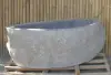 Artikelbild 1 des Artikels “Becken aus Riverstone, Oberfläche naturbelassen, innen poliert. Länge 120 cm, Breite 71 cm, Höhe 49 cm, Tiefe 34 cm. “